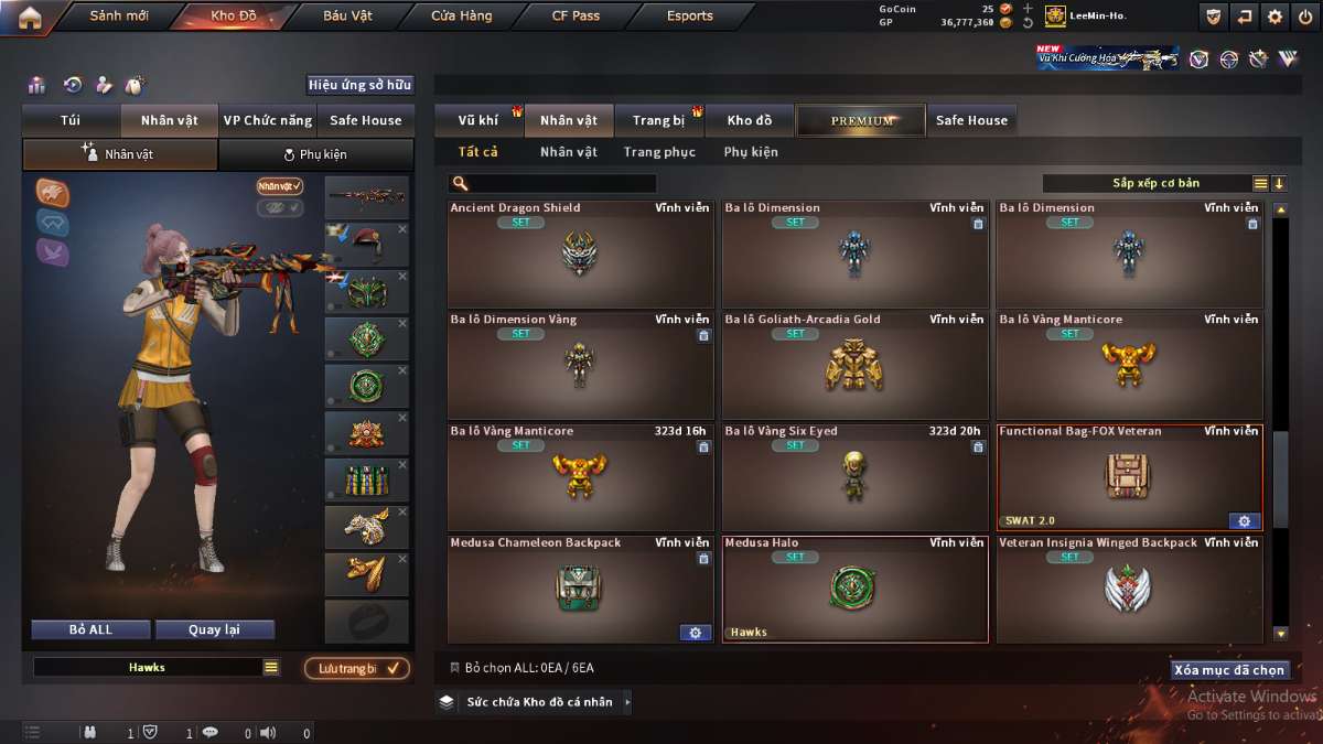 shop acc cf uy tin gia re